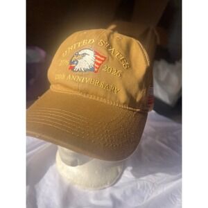 United States 2026 250th Anniversary Baseball Cap‎ Tan Eagle Flag